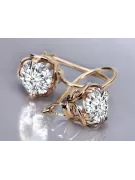 Cercei stil vintage Zircon Original Vintage 14K Rose Gold vec029r