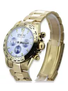 14K Gold Men's Watch, Blue Dial, 40mm - Geneve