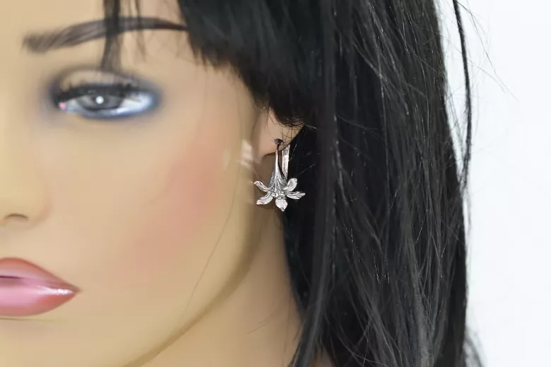 Boucles d’oreilles en argent  925 Flower Vintage ven222s