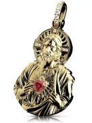 Colgante con icono de medallón de Jesús ★ https://zlotychlopak.pl/es/ ★ Oro 585 333 precio bajo