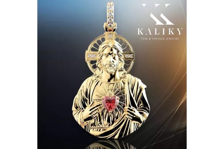 Jezus medallion icon pendant ★ zlotychlopak.pl ★ Gold 585 333 low price