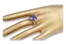 Russian Soviet rose 14k 585 gold Alexandrite Ruby Emerald Sapphire Zircon ring  vrc073