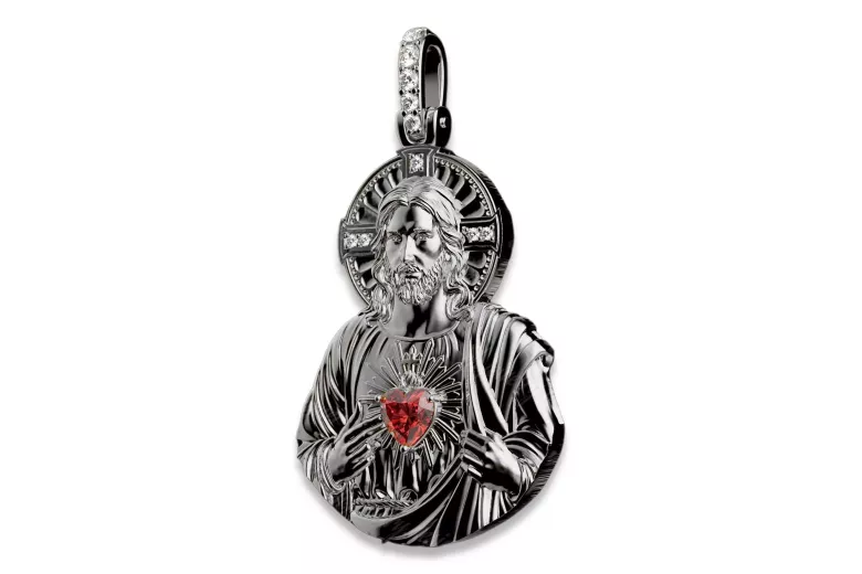 Colgante de icono de medallón de Jezus ★ https://zlotychlopak.pl/es/ ★ Oro 585 333 bajo precio