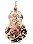 Colgante con icono de medallón de Jesús ★ https://zlotychlopak.pl/es/ ★ Oro 585 333 precio bajo