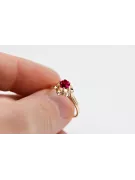 Ruby Original Vintage 14K Rose Gold Ring Vintage craft vrc004r