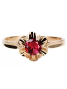 Ruby Original Vintage 14 Karat Roségold Ring Vintage Handwerk vrc004r