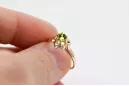 Винтажное ювелирное кольцо Yellow Peridot Original Vintage 14K Rose Gold vrc004r