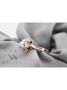 Original Vintage 14K Rose Gold Zircon Ring Vintage Jewlery vrc004r