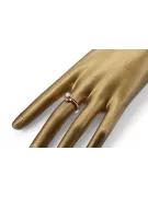 Original Jahrgang 14K Rose Gold Zirkon Ring Vintage Jewlery vrc004r