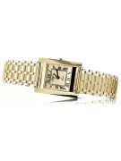 Montre rectangulaire pour femme en or 14 carats lw036ydgb&lbw002y