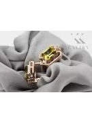 Жовтий перідо діаманти Вінтажні сережки ремесла оригінальні 14K Рожеве золото vec020r