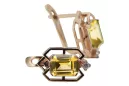 Gelbe Peridot Diamanten Vintage Ohrringe Handwerk Original 14K Rose Gold vec020r