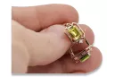 Жовтий перідо діаманти Вінтажні сережки ремесла оригінальні 14K Рожеве золото vec020r