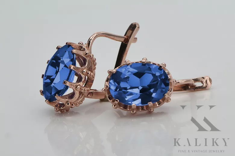 Винтидж розово розово 14k 585 злато александрит сапфир vec079 Винтидж Винтидж розово розово 14k 585 злато александрит сапфир vec079 Винтидж
