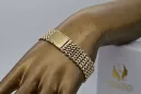 Yellow rose gold bracelet ★ russiangold.com ★ Gold 585 333 Low price