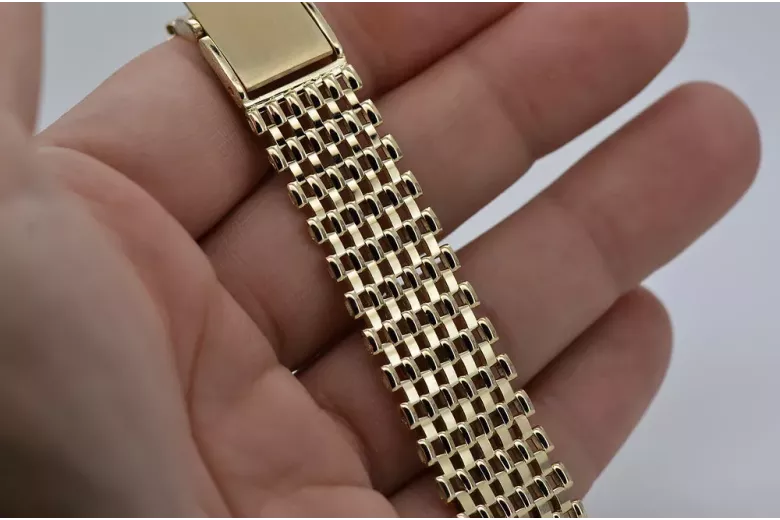 Yellow rose gold bracelet ★ russiangold.com ★ Gold 585 333 Low price