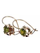 Original Vintage 14K Rose Gold Yellow Peridot Earrings Vintage Jewlery vec035r