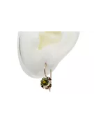 Original Vintage 14K Rose Gold Yellow Peridot Earrings Vintage Jewlery vec035r