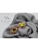 Cercei din aur peridot sovietic rusesc roz roz 14k 585 vec033