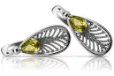 copy of Russisches sowjetisches Silber 925 Alexandrit Rubin Smaragd Saphir Aquamarin Zirkon ... Ohrringe vec033s