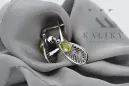 Vintage Rozyjskie Vintage srebrne kolczyki 925 z peridotem vec067s Vintage