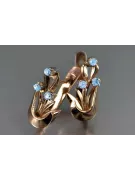 Russische Sowjetische Rose Pink 14k 585 Gold Ohrringe vec180 Alexandrit Rubin Smaragd Saphir ...