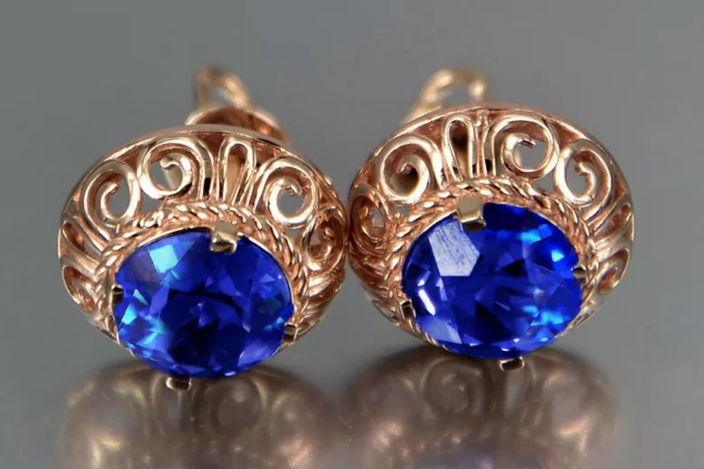 Ruso soviético rosa rosa 14k 585 pendientes de oro vec183 alejandrita rubí esmeralda zafiro ... Ruso soviético rosa rosa 14k 585 pendientes de oro vec183 alejandrita rubí esmeralda zafiro ...
