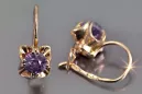 Ruso soviético rosa rosa 14k 585 pendientes de oro vec184 alejandrita rubí esmeralda zafiro ... Ruso soviético rosa rosa 14k 585 pendientes de oro vec184 alejandrita rubí esmeralda zafiro ...