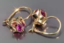 Boucles d’oreilles en or rose soviétique russe 14k 585 vec184 alexandrite rubis émeraude saphir ... Boucles d’oreilles en or rose soviétique russe 14k 585 vec184 alexandrite rubis émeraude saphir ...