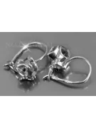 Boucles d’oreilles en or rose soviétique russe 14k 585 vec184 alexandrite rubis émeraude saphir ...