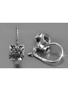 Boucles d’oreilles en or rose soviétique russe 14k 585 vec184 alexandrite rubis émeraude saphir ...
