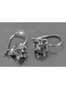 Boucles d’oreilles en or rose soviétique russe 14k 585 vec184 alexandrite rubis émeraude saphir ...