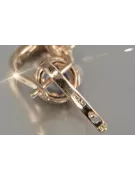 Boucles d’oreilles en or rose soviétique russe 14k 585 vec191 alexandrite rubis émeraude saphir ...