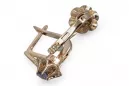 Boucles d’oreilles en or rose soviétique russe 14k 585 vec195 alexandrite rubis émeraude saphir ...