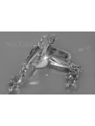 Boucles d’oreilles en or rose soviétique russe rose 14k 585 vec198 alexandrite rubis émeraude saphir ...