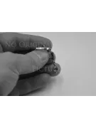 Ruso soviético rosa rosa 14k 585 pendientes de oro vec198 alejandrita rubí esmeralda zafiro ...