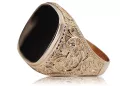 Bague de bijoux en or soviétique de rose russe