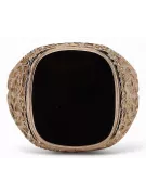 Russische Rose Sowjetgold Schmuck Mann Ring Schild