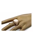 Bague de bijoux en or soviétique de rose russe