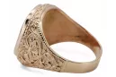 Bague de bijoux en or soviétique de rose russe