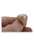 Bague de bijoux en or soviétique de rose russe