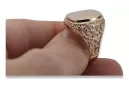 Bague de bijoux en or soviétique de rose russe