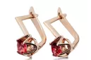 Earrings Vintage Ruby Original Vintage 14K Rose Gold vec005r