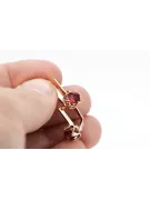Earrings Vintage Ruby Original Vintage 14K Rose Gold vec005r