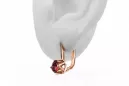 Earrings Vintage Ruby Original Vintage 14K Rose Gold vec005r