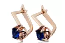 Sapphire Original Vintage 14K Rose Gold Earrings Vintage style vec005r