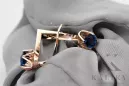 Sapphire Original Vintage 14K Rose Gold Earrings Vintage style vec005r