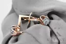 Original Vintage 14K Rose Gold Zircon Earrings Vintage vec005r