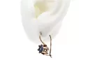 Vintage style aleksandrite earrings 14K Rose pink gold vec019r