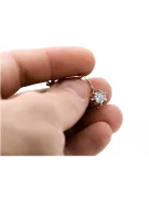 Rosa 14 Karat 585 Gold Zirkon Ohrringe vec019 Vintage russischen sowjetischen Stil